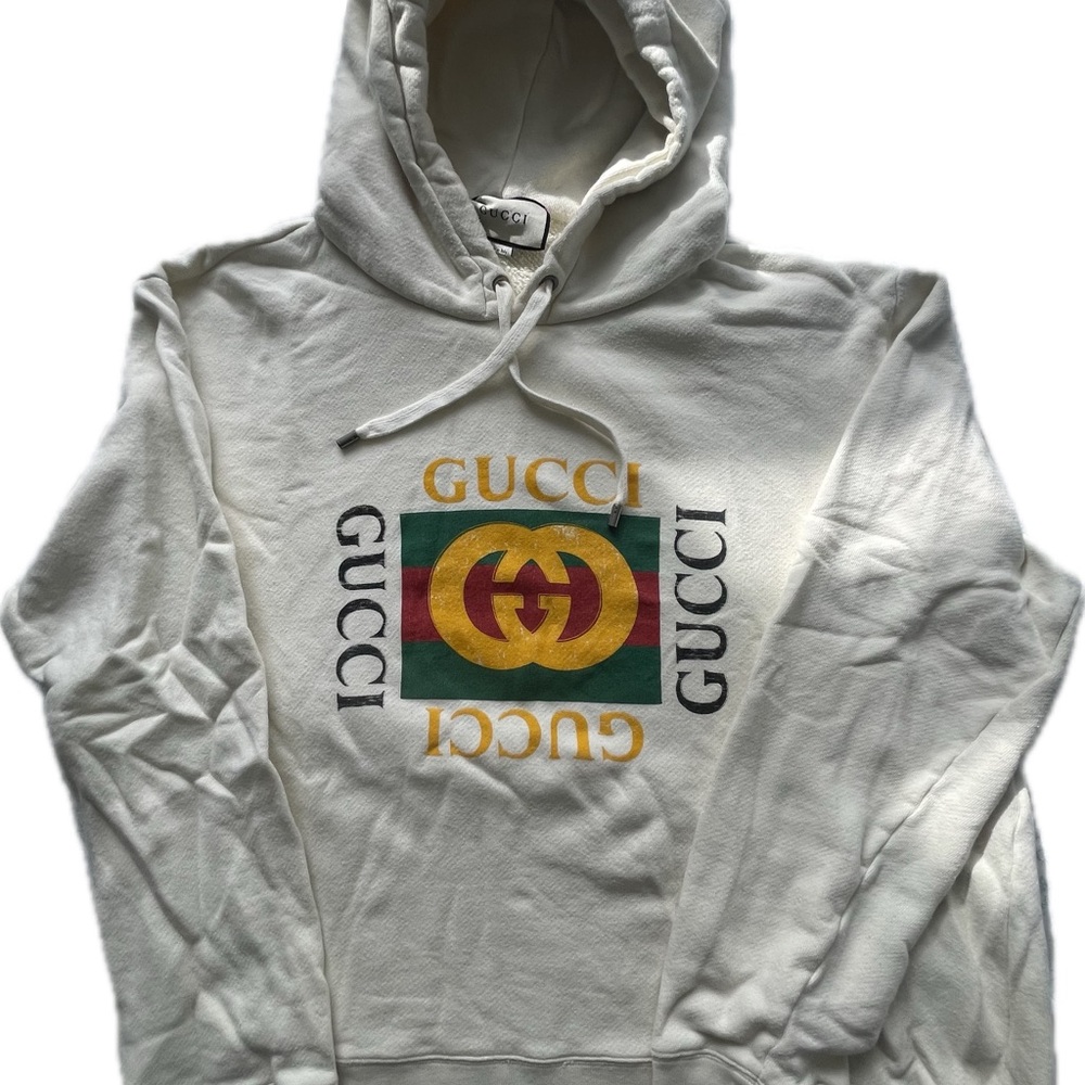 Gucci Cream Textured Hoodie